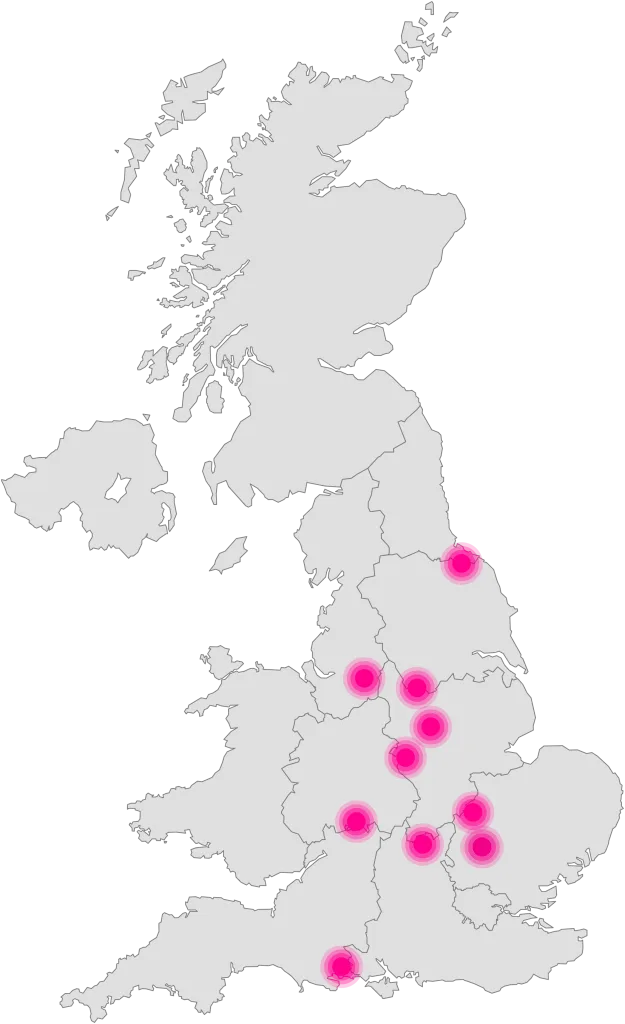 Map with locations